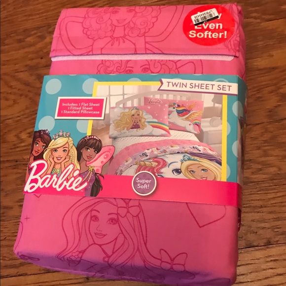 barbie twin sheets